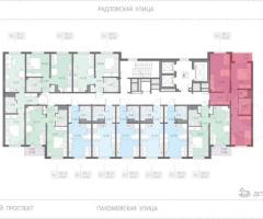 2-к. квартира, 50,9 м², 19/22 эт. - 2