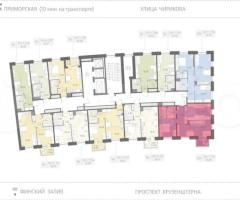 2-к. квартира, 56,9 м², 15/17 эт. - 2