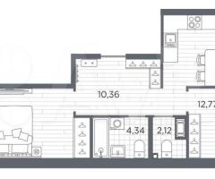 2-к. квартира, 61,9 м², 11/13 эт. - 3