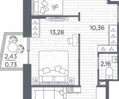2-к. квартира, 62,9 м², 11/13 эт. - 3