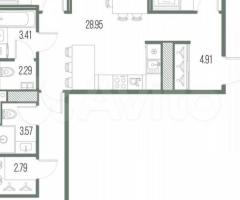 3-к. квартира, 83,6 м², 8/10 эт. - 2