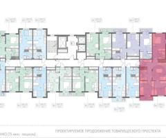3-к. квартира, 73,4 м², 13/22 эт. - 2