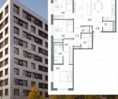 3-к. квартира, 90,7 м², 8/10 эт.