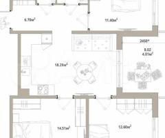 3-к. квартира, 71,8 м², 8/12 эт.