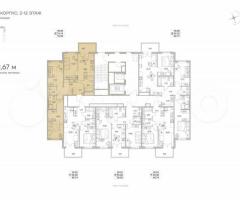 3-к. квартира, 75,6 м², 6/12 эт. - 2