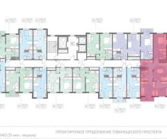 3-к. квартира, 72,8 м², 8/22 эт. - 2