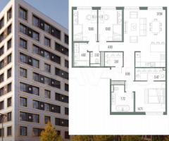 3-к. квартира, 103,5 м², 4/10 эт.