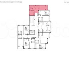 3-к. квартира, 78,5 м², 3/4 эт. - 2