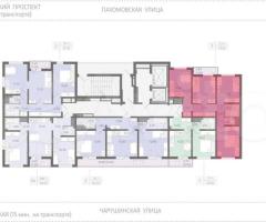 3-к. квартира, 57,3 м², 14/23 эт. - 2