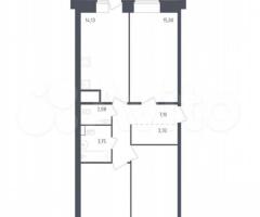 3-к. квартира, 74 м², 21/23 эт.