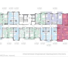 3-к. квартира, 73,4 м², 15/22 эт. - 2