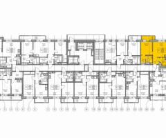 3-к. квартира, 64,7 м², 12/23 эт. - 4