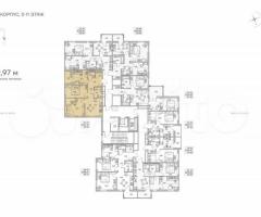 3-к. квартира, 69,4 м², 7/12 эт. - 2
