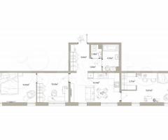 3-к. квартира, 74,2 м², 1/12 эт.