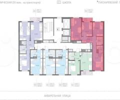 3-к. квартира, 66,8 м², 12/17 эт. - 2