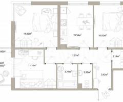 3-к. квартира, 67,2 м², 2/12 эт.