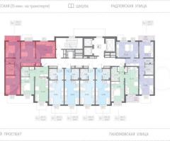 3-к. квартира, 64 м², 2/20 эт. - 2