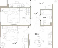 3-к. квартира, 68,1 м², 10/12 эт.