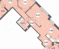 3-к. квартира, 83 м², 12/24 эт.