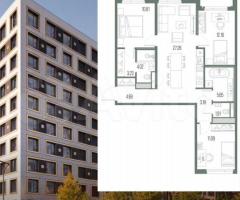 3-к. квартира, 84 м², 7/10 эт.