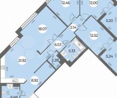 4-к. квартира, 114 м², 13/24 эт.