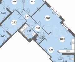 4-к. квартира, 114 м², 16/24 эт.