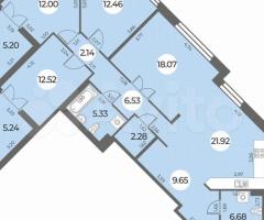 4-к. квартира, 114 м², 3/24 эт.